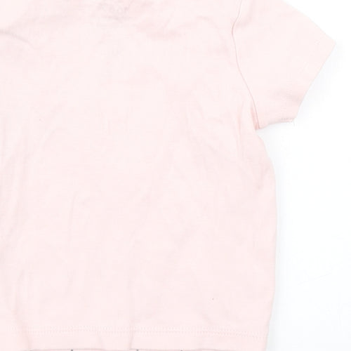 Fred & Flo Girls Pink   Basic T-Shirt Size 6-9 Months