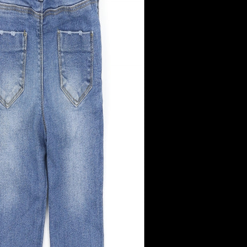 Denim Co Girls Blue  Denim Dungaree One-Piece Size 5-6 Years