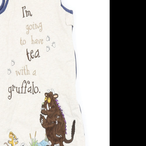 TU Baby Blue Striped  Coverall One-Piece Size 18-24 Months  - Grow Bag The Gruffalo