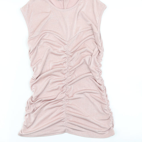 V By Very Womens Pink   Basic T-Shirt Size 12