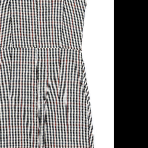 Primark Womens Blue Check  Pencil Dress  Size 6