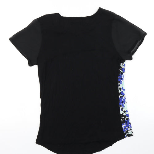 Originals Womens Blue Floral  Basic T-Shirt Size 10