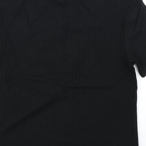 Miss Selfridge Womens Black   Cropped T-Shirt Size 6