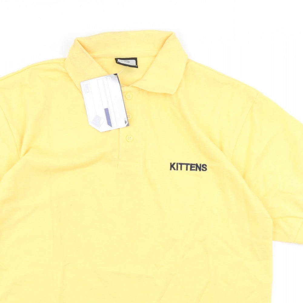 Performs Mens Yellow    Polo Size S