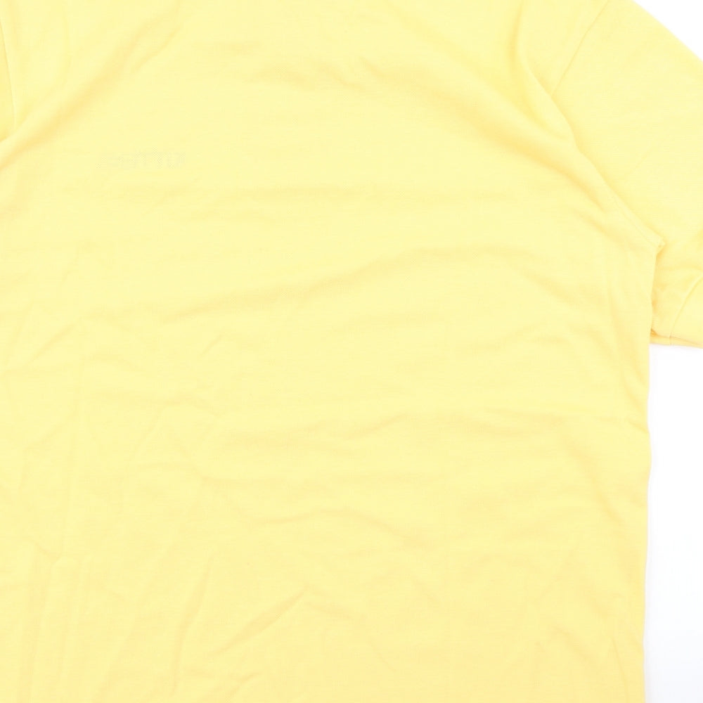 Performs Mens Yellow    Polo Size S