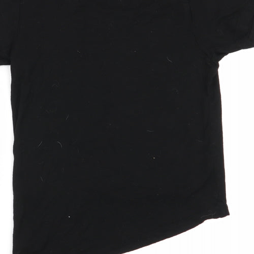 Primark Girls Black   Basic T-Shirt Size 7-8 Years