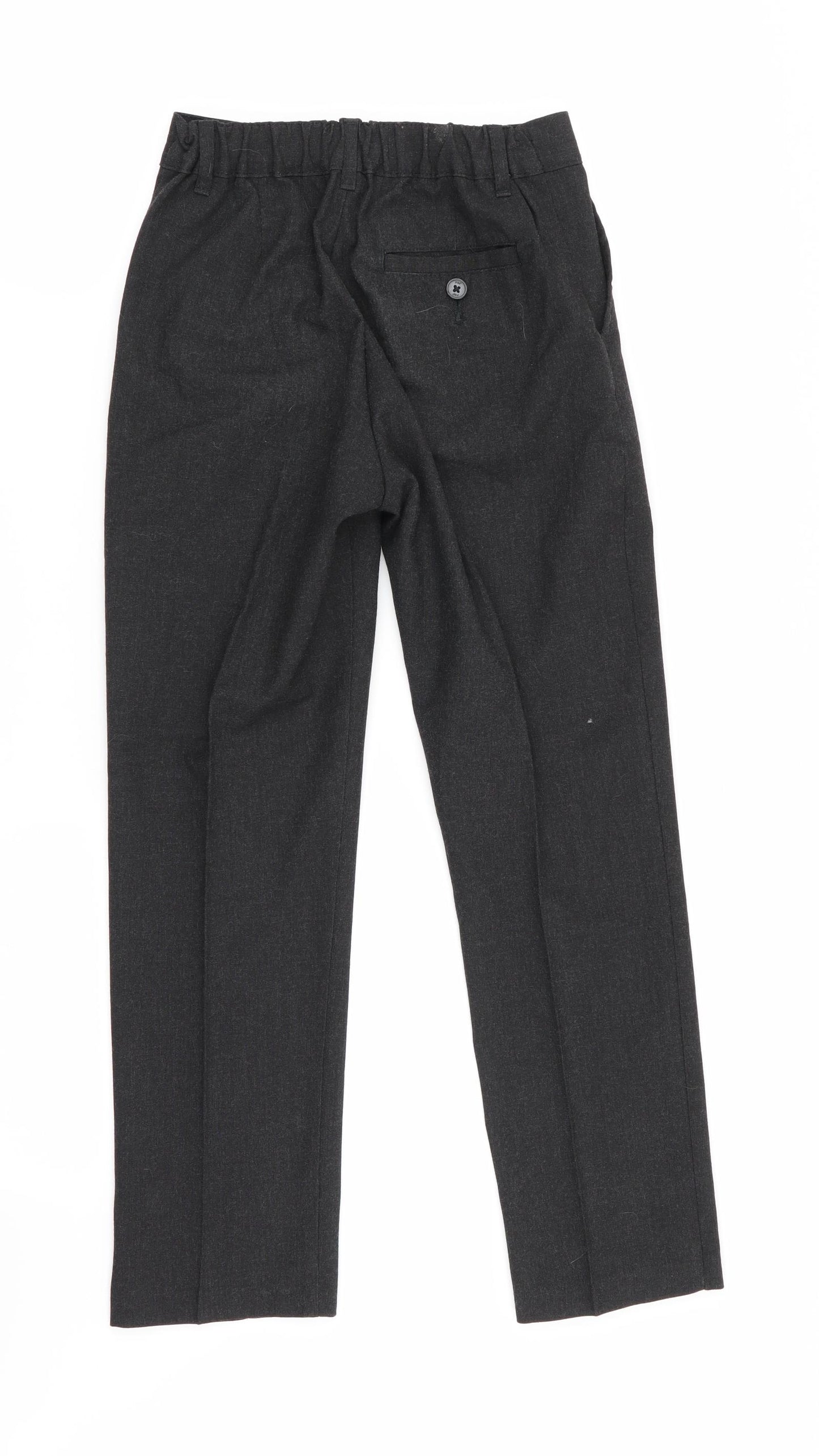F&F Boys Grey   Cargo Trousers Size 9-10 Years - school trousers