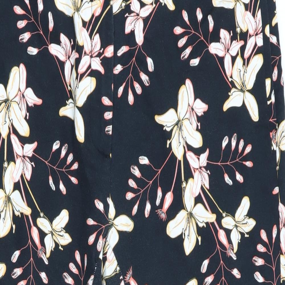 M&S Womens Multicoloured Floral  Capri Trousers Size 18 L23 in