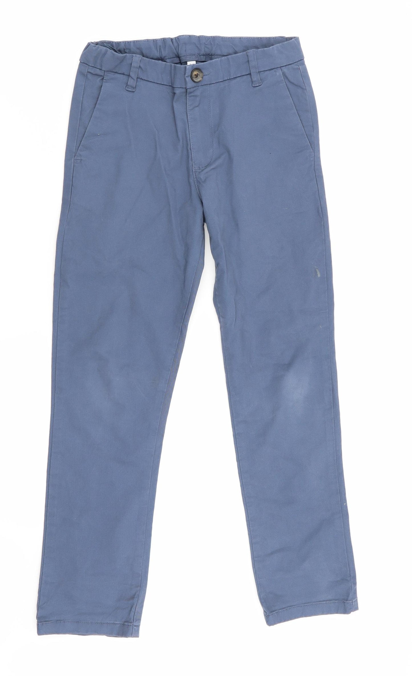 M&S Boys Blue   Chino Trousers Size 7-8 Years