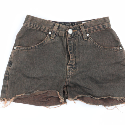 Zero London Womens Multicoloured  Denim Hot Pants Shorts Size 26 in