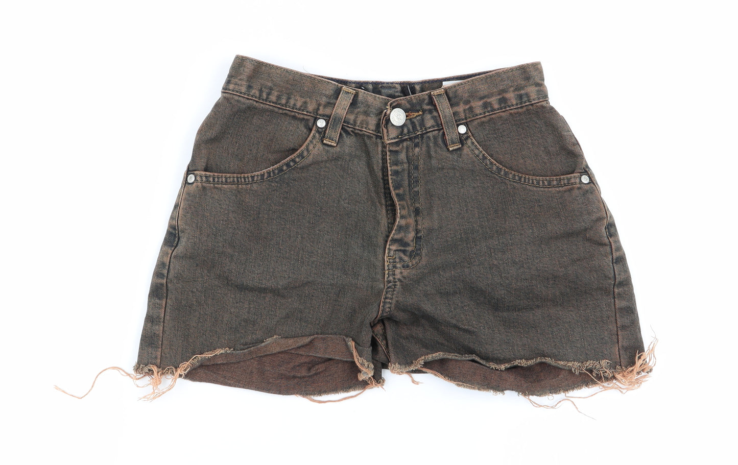 Zero London Womens Multicoloured  Denim Hot Pants Shorts Size 26 in