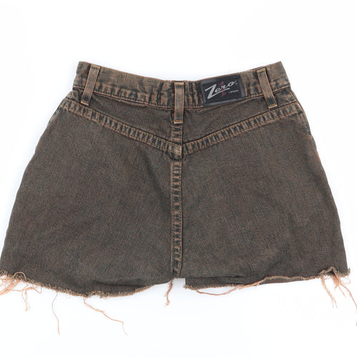Zero London Womens Multicoloured  Denim Hot Pants Shorts Size 26 in