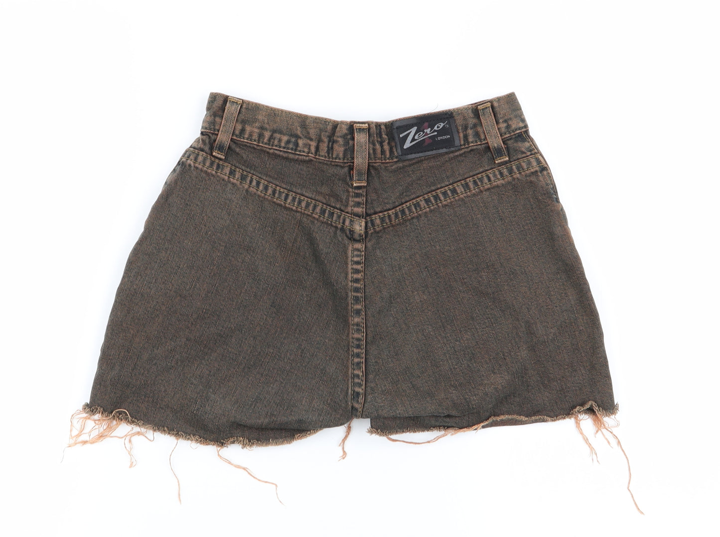Zero London Womens Multicoloured  Denim Hot Pants Shorts Size 26 in