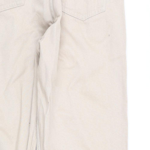 chen Mens Beige   Straight Jeans Size 32 in L31 in