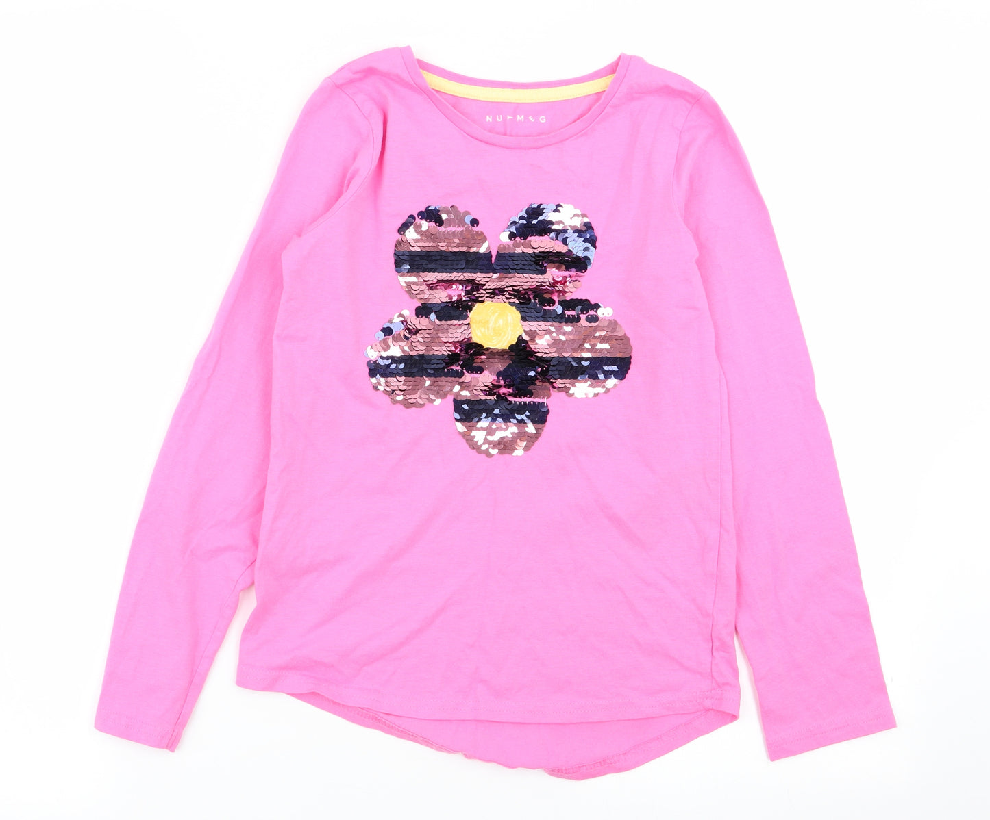 Nutmeg Girls Pink   Basic T-Shirt Size 10-11 Years