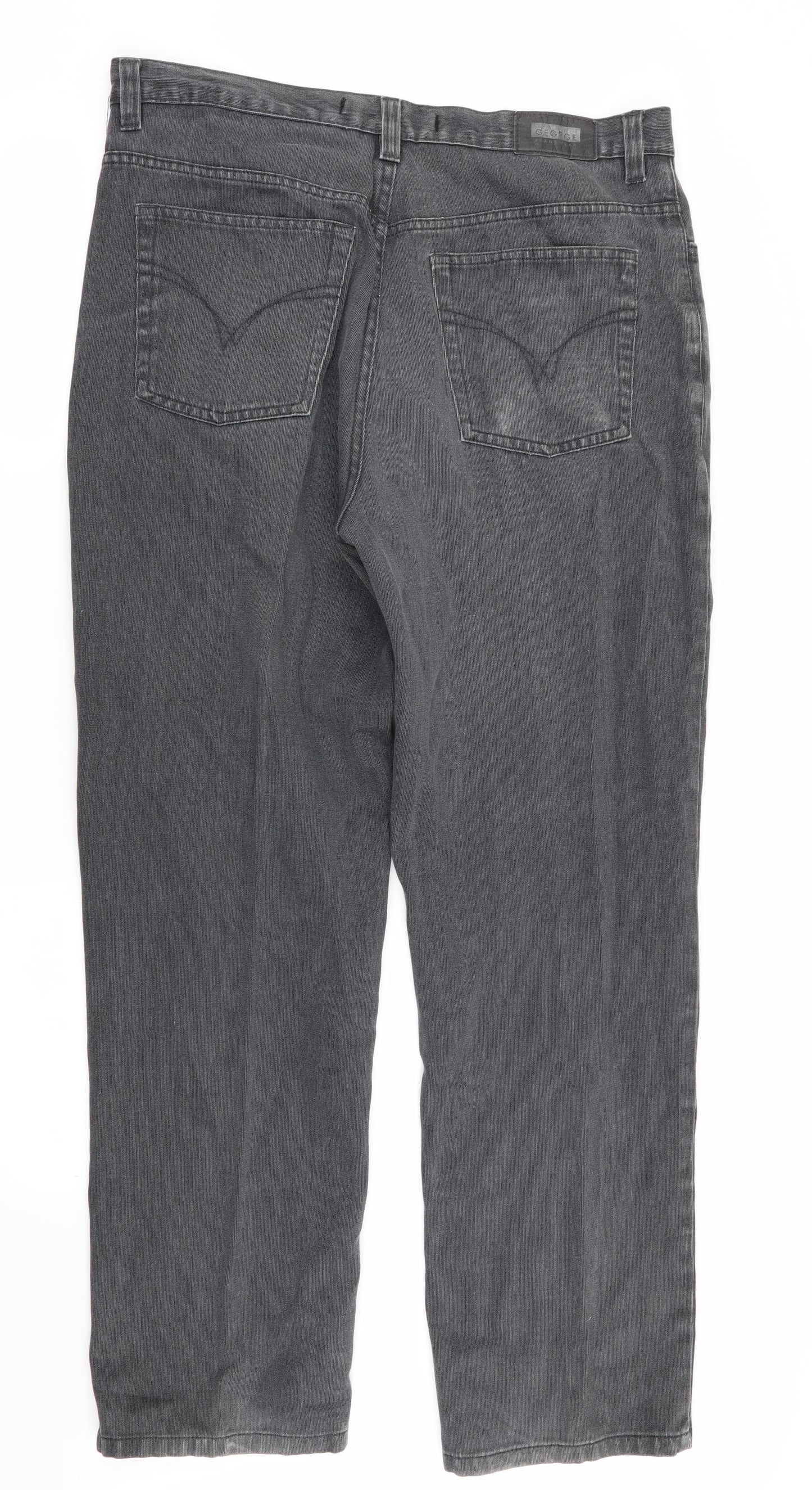 Asda George Mens Grey   Straight Jeans Size 36 in L31 in