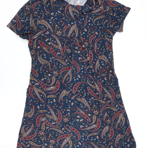 tenki Womens Multicoloured Geometric  T-Shirt Dress  Size L