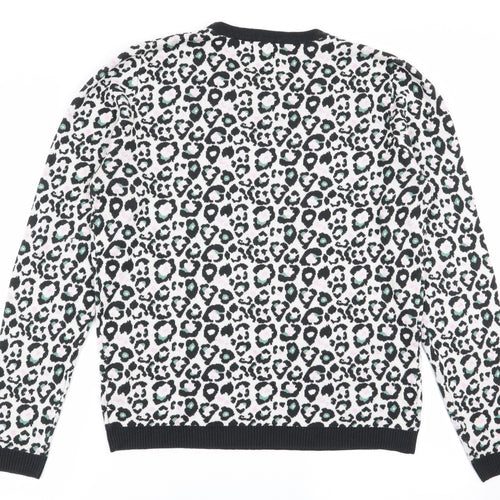 poppy lux Womens Multicoloured Animal Print  Pullover Jumper Size 14