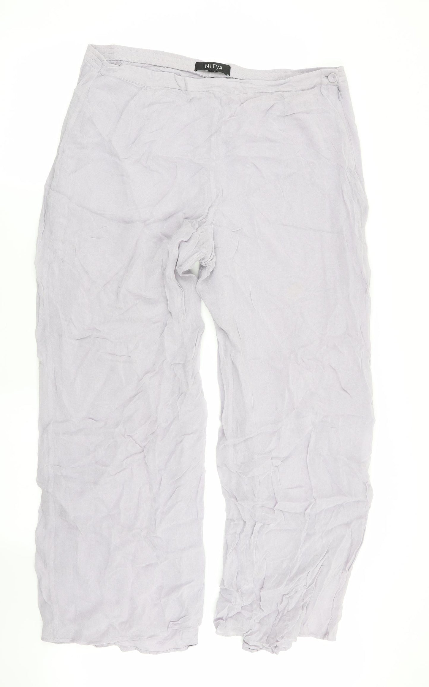 nitya Womens Purple   Trousers  Size 18 L28 in