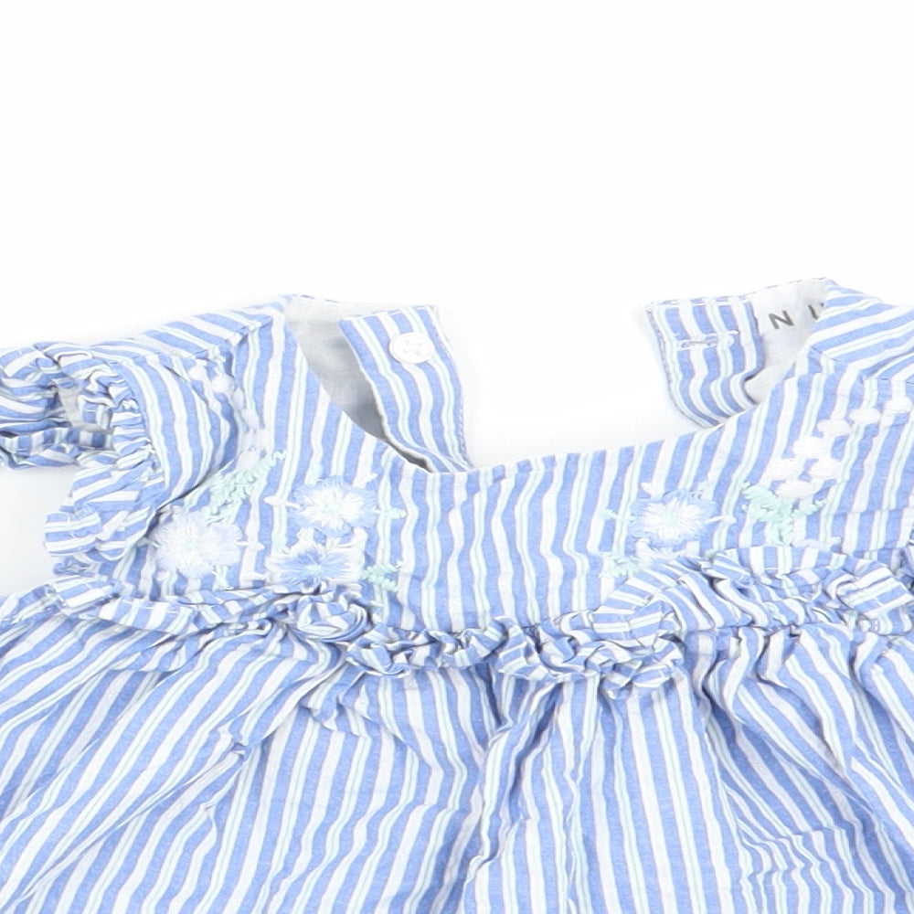 Nutmeg Girls Multicoloured Striped  Fit & Flare  Size 6-9 Months