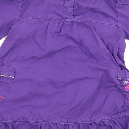 Butterfly Girls Purple Floral  Fit & Flare  Size 3 Years