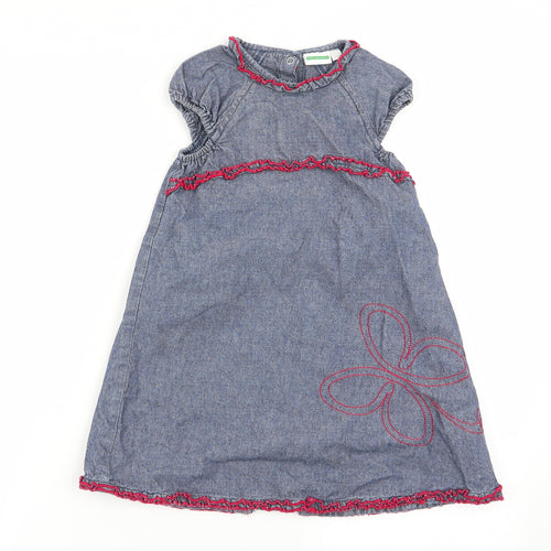 Vertbaudet Girls Blue   Fit & Flare  Size 2-3 Years