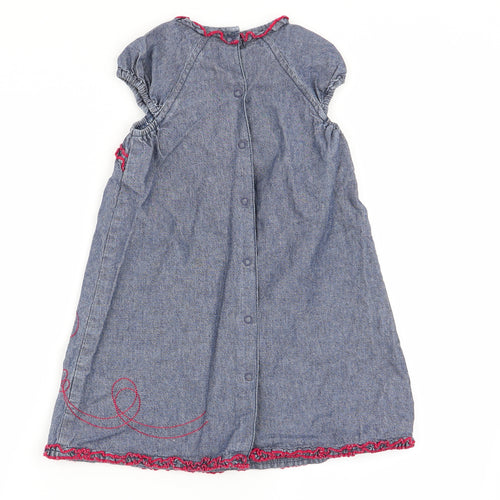 Vertbaudet Girls Blue   Fit & Flare  Size 2-3 Years