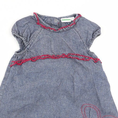 Vertbaudet Girls Blue   Fit & Flare  Size 2-3 Years