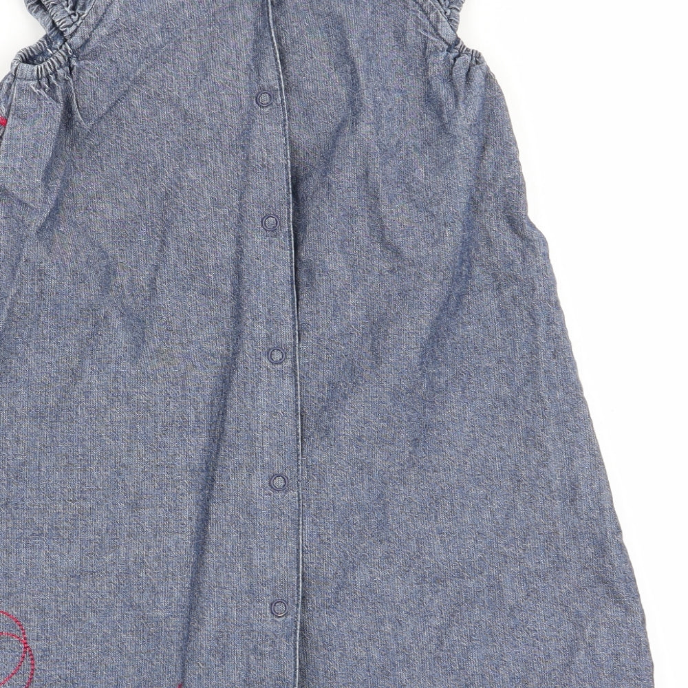 Vertbaudet Girls Blue   Fit & Flare  Size 2-3 Years