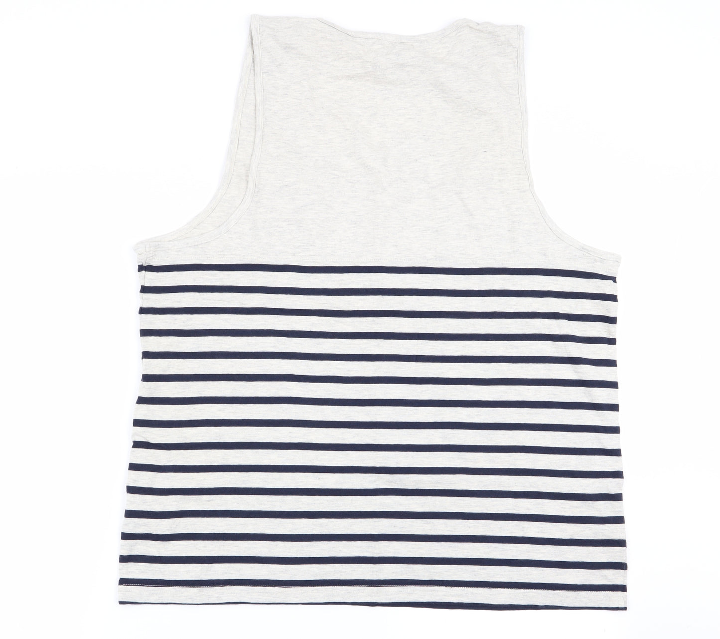 Easy Mens Multicoloured Striped   T-Shirt Size 2XL  - tank top