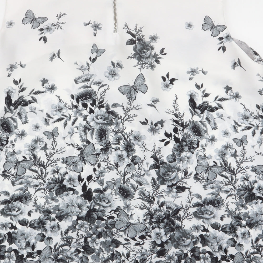 Wallis Womens Multicoloured Floral  Basic Blouse Size 16