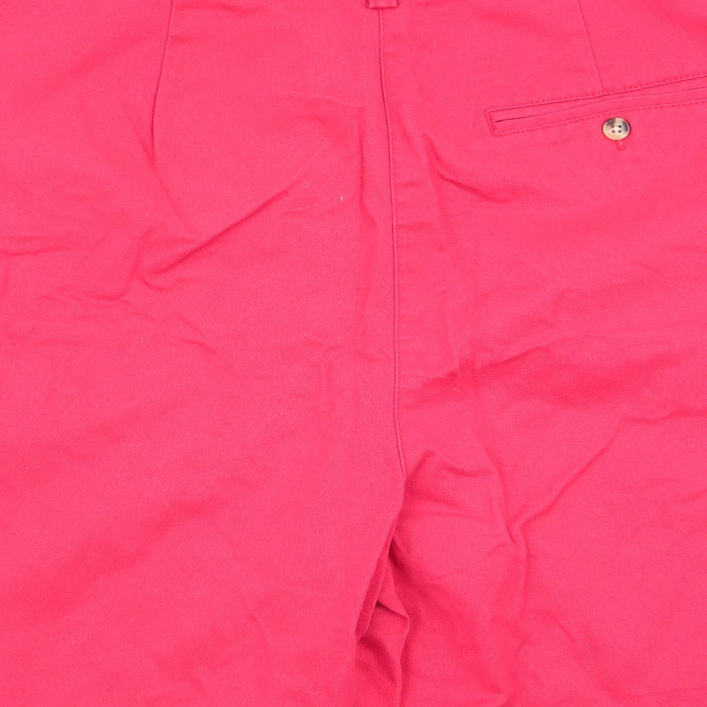 Cotton Traders Womens Red   Chino Shorts Size 16