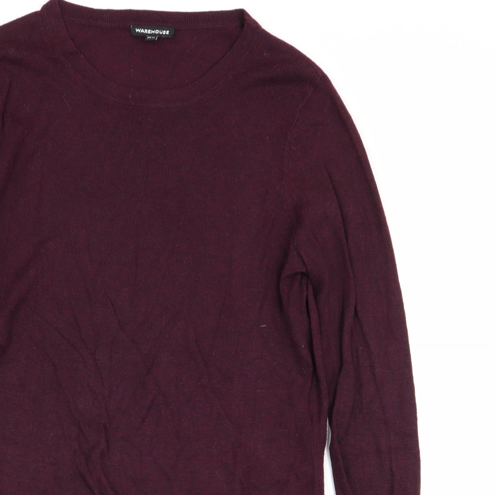 Warehouse Womens Red   Basic T-Shirt Size 10