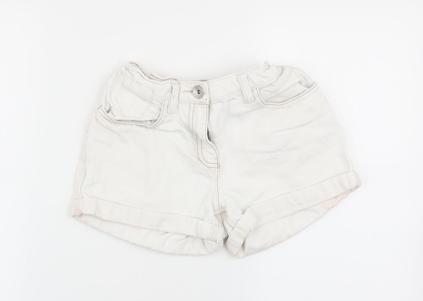 NEXT Girls White   Hot Pants Shorts Size 10 Years