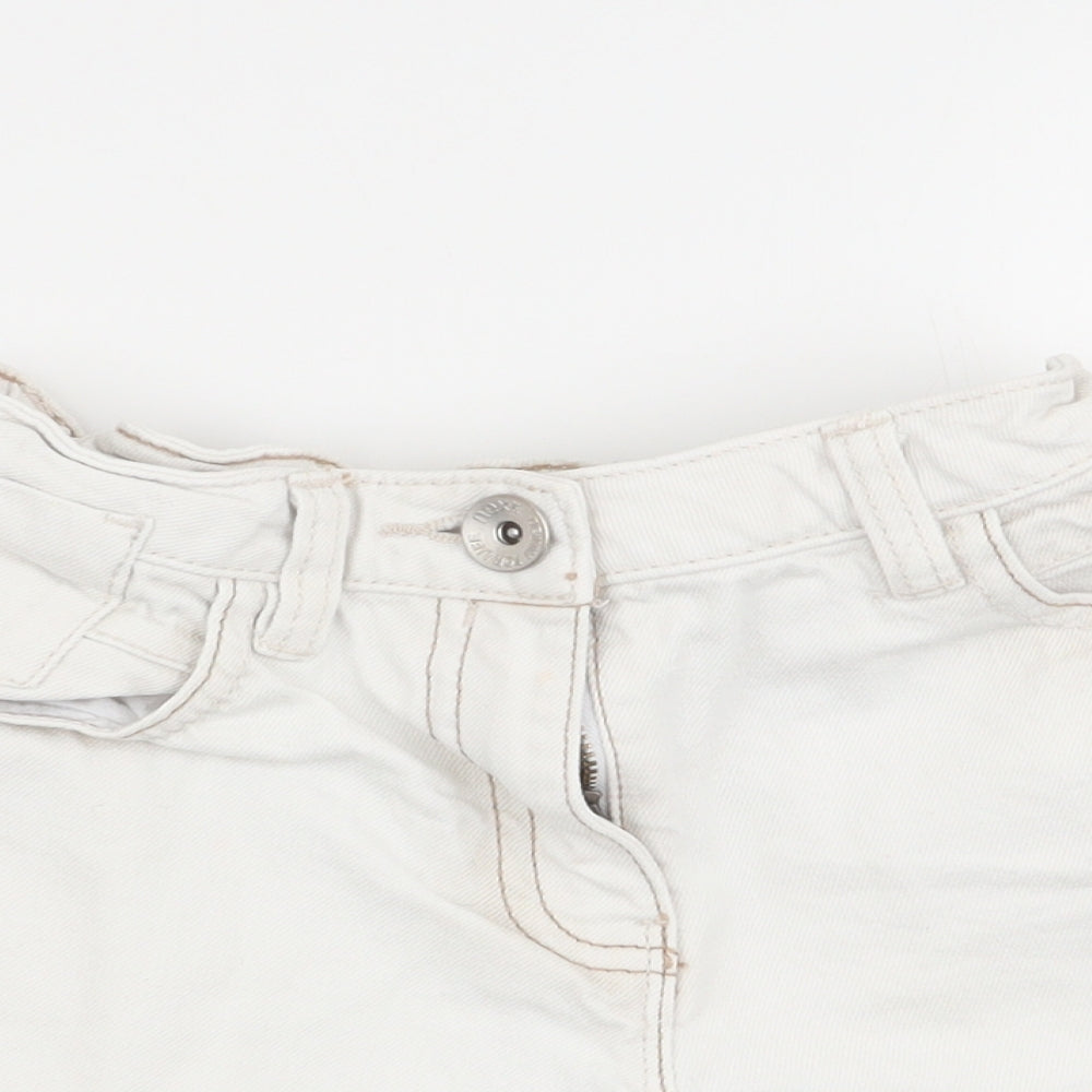 NEXT Girls White   Hot Pants Shorts Size 10 Years