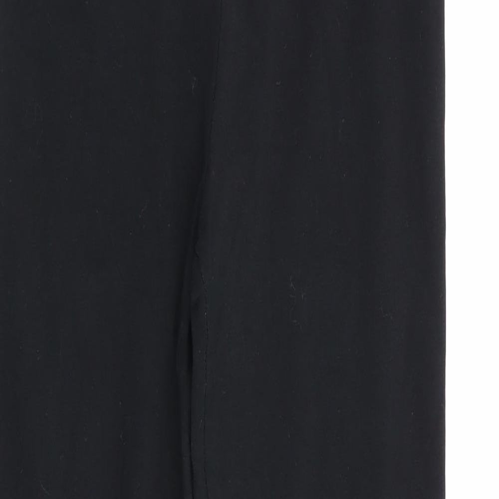 Asda George Girls Black Animal Print  Jegging Trousers Size 10-11 Years - leggings
