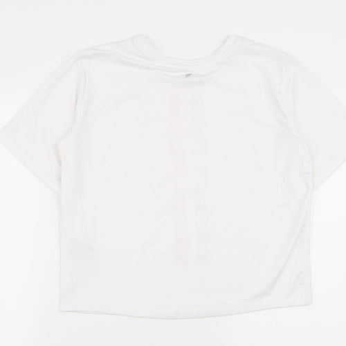 workout Womens White   Basic T-Shirt Size 6