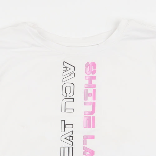 workout Womens White   Basic T-Shirt Size 6