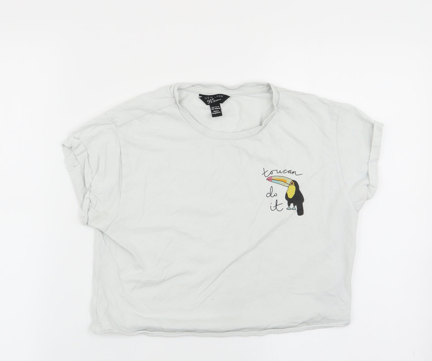 New Look Girls White   Basic T-Shirt Size 12-13 Years