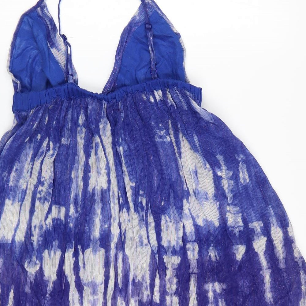 Miss Selfridge Womens Blue   Basic Tank Size L