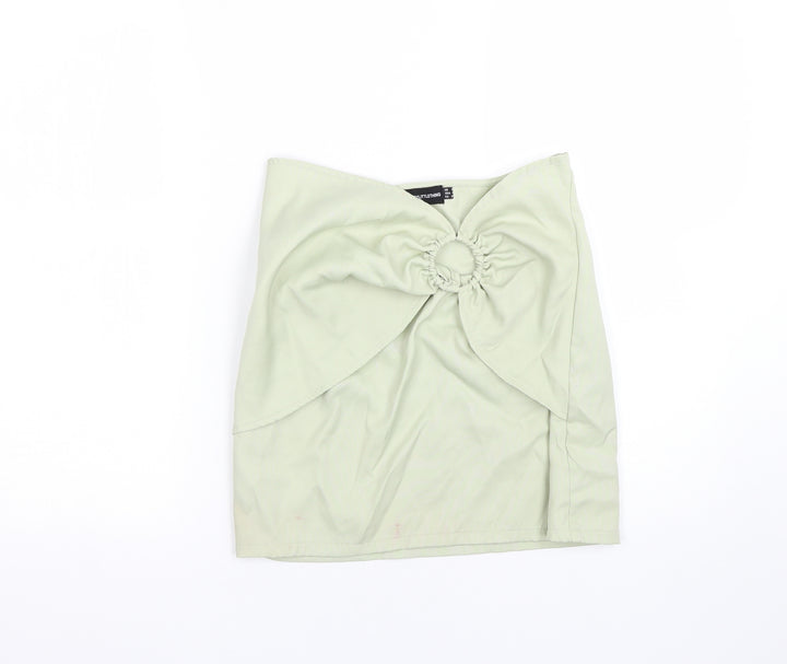 PRETTYLITTLETHING Womens Green   Basic T-Shirt Size 8