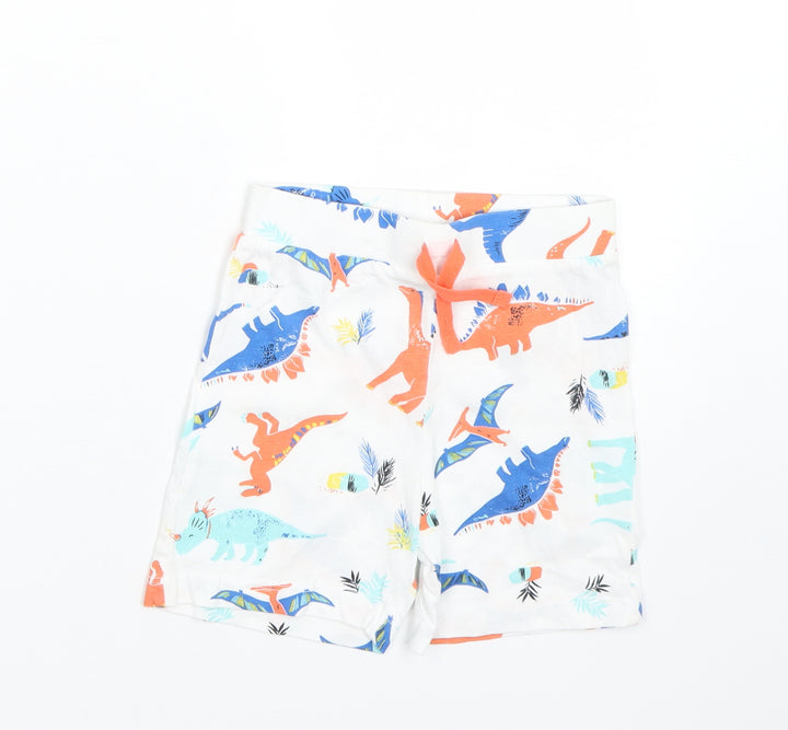 Primark Baby White Animal Print  Cami Sleep Shorts Size 18-24 Months