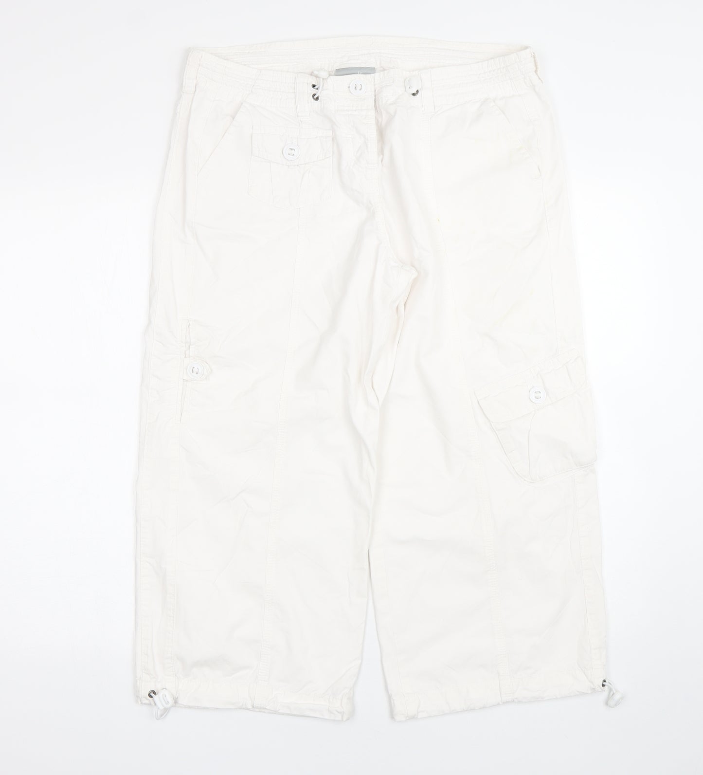 Wallis Womens White   Bermuda Shorts Size 14