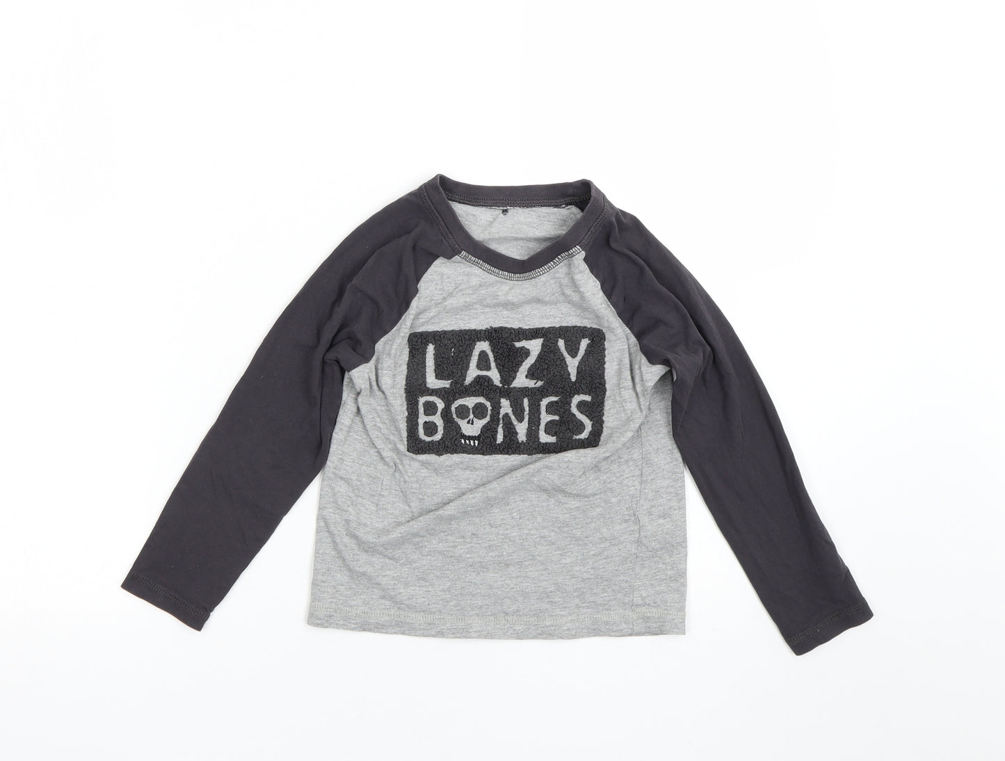 George Boys Grey   Basic T-Shirt Size 6-7 Years