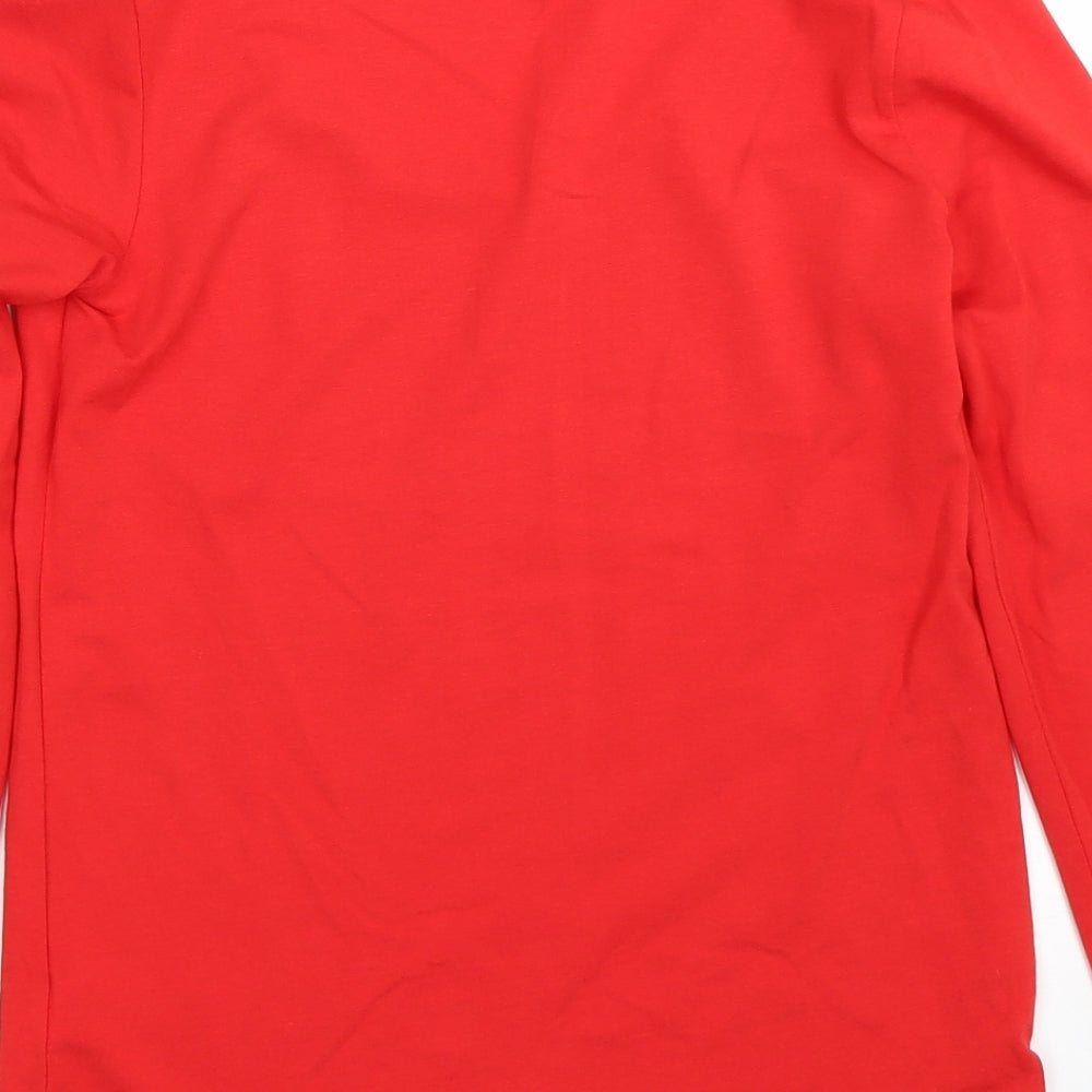 M&S Womens Red   Basic T-Shirt Size 12
