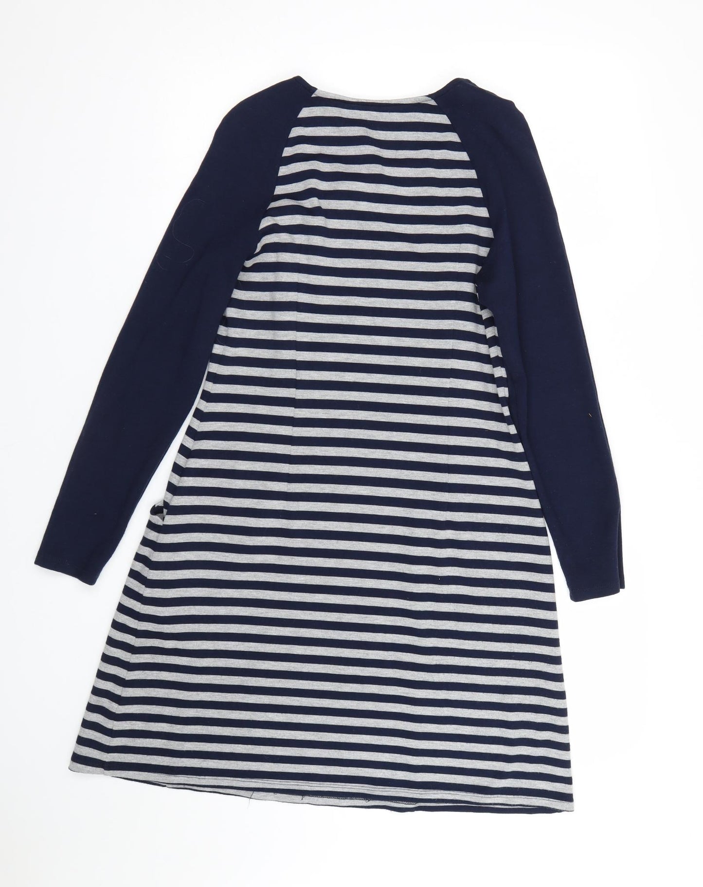 Pepperberry Womens Grey Striped  T-Shirt Dress  Size 14