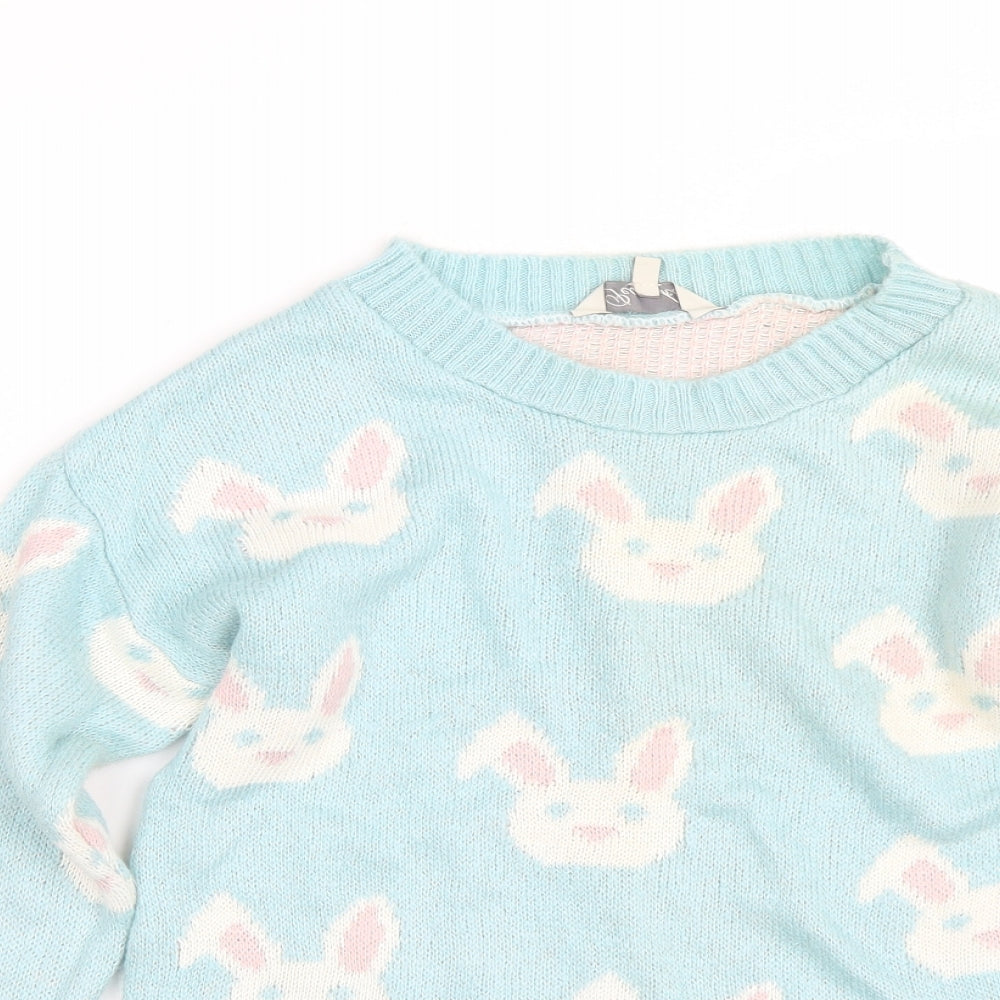 Peacocks Womens Blue   Pullover Jumper Size S