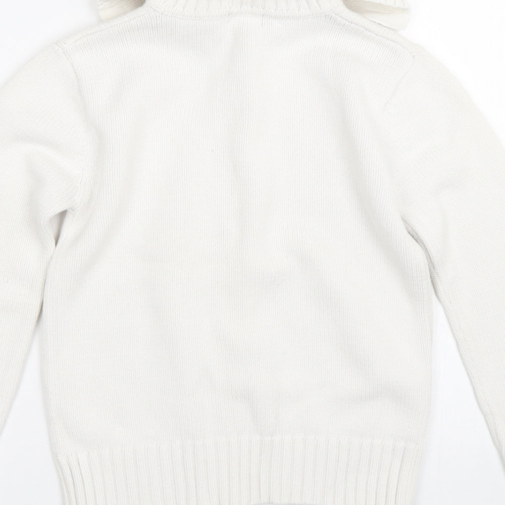 Be You  Womens White   Cardigan Jumper Size M