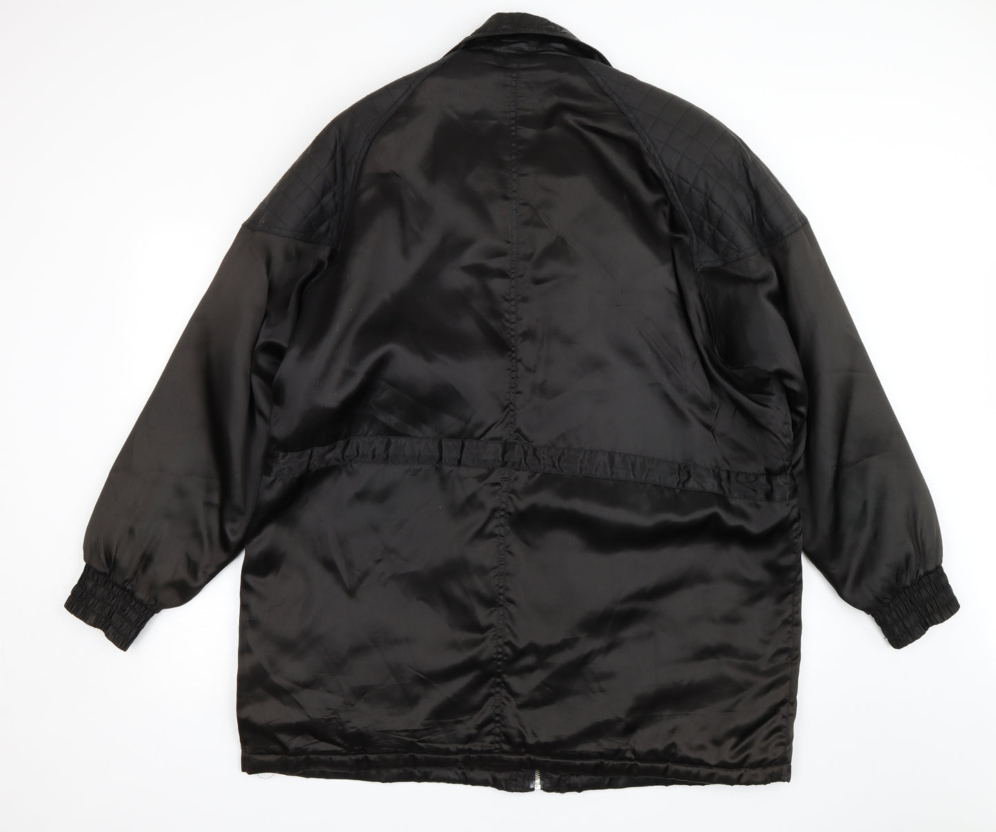 Daisy Line Womens Black   Overcoat Coat Size L