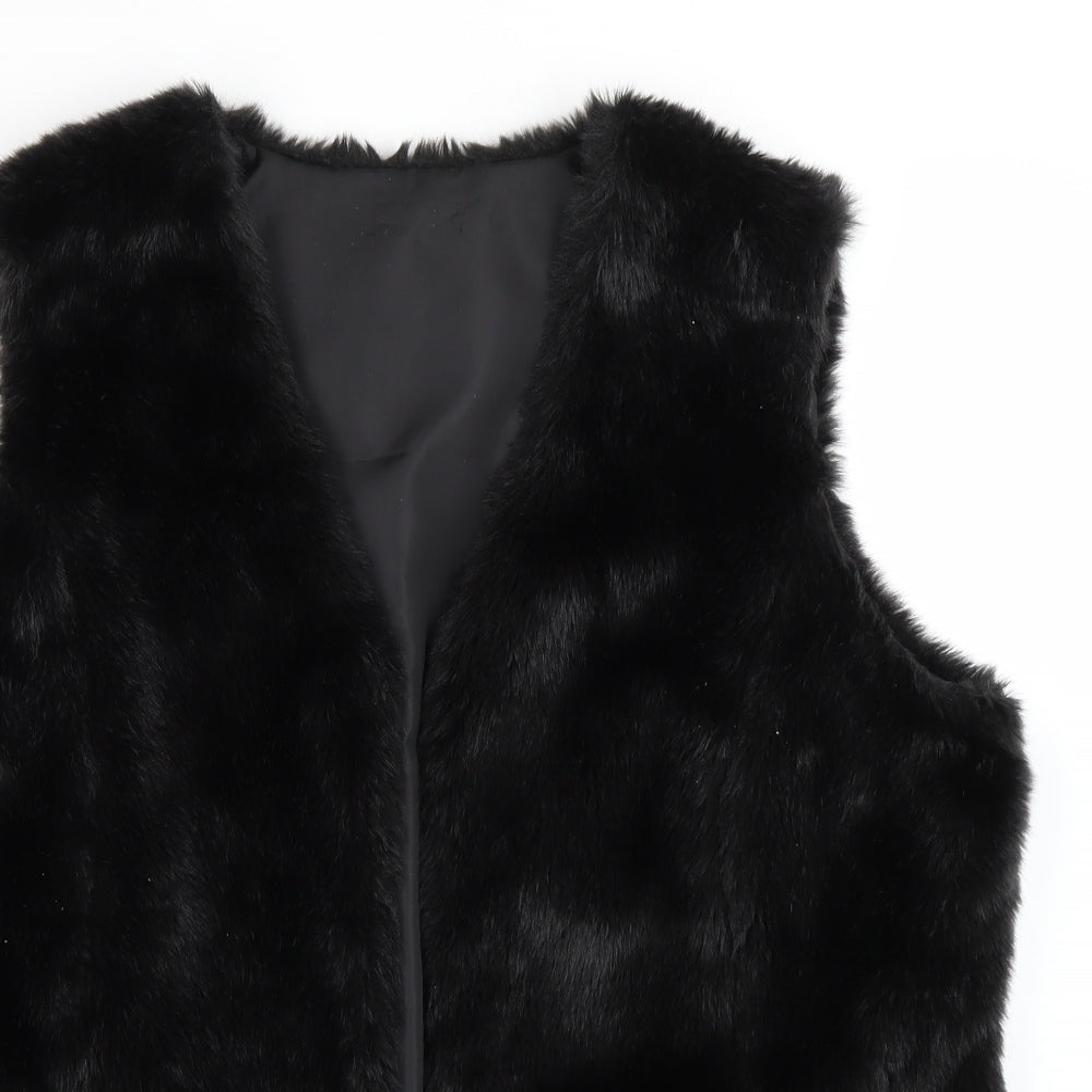 Preworn Womens Black   Gilet Jacket Size 20